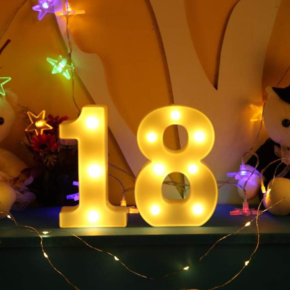Set Sail Chiffres Lumineux Alphabet Lumineux Lampe LED Lettre Lumières Lettre Deco Opérateur à Piles pour Réceptions Partie Mariage Maison (1)