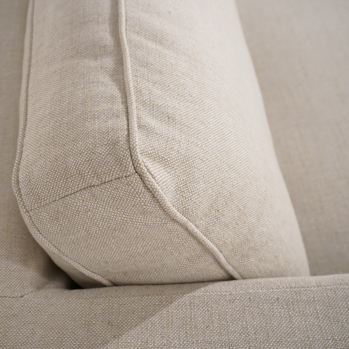 Denver Natural Linen Slipcover Sofa
