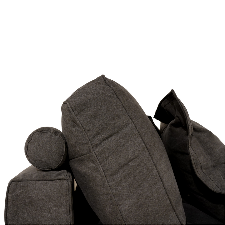 Santa Monica Vintage Charcoal Slipcover 4pc Sectional
