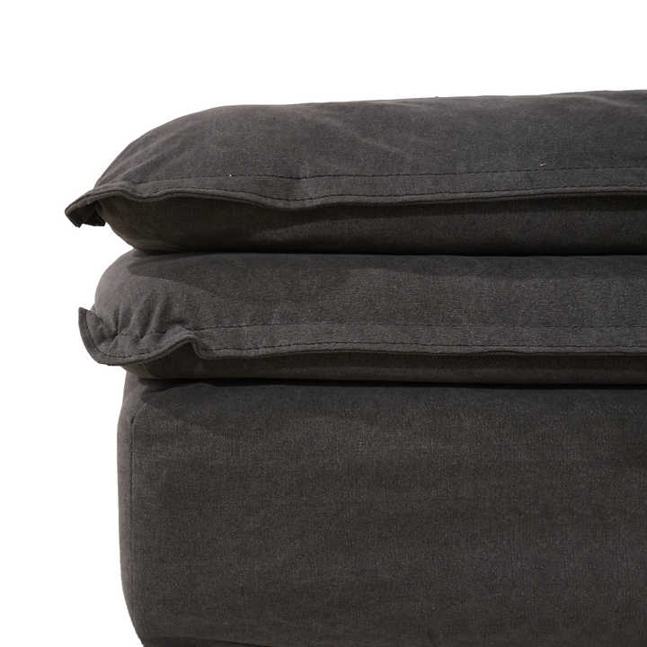 Santa Monica Vintage Charcoal Slipcover 4pc Sectional