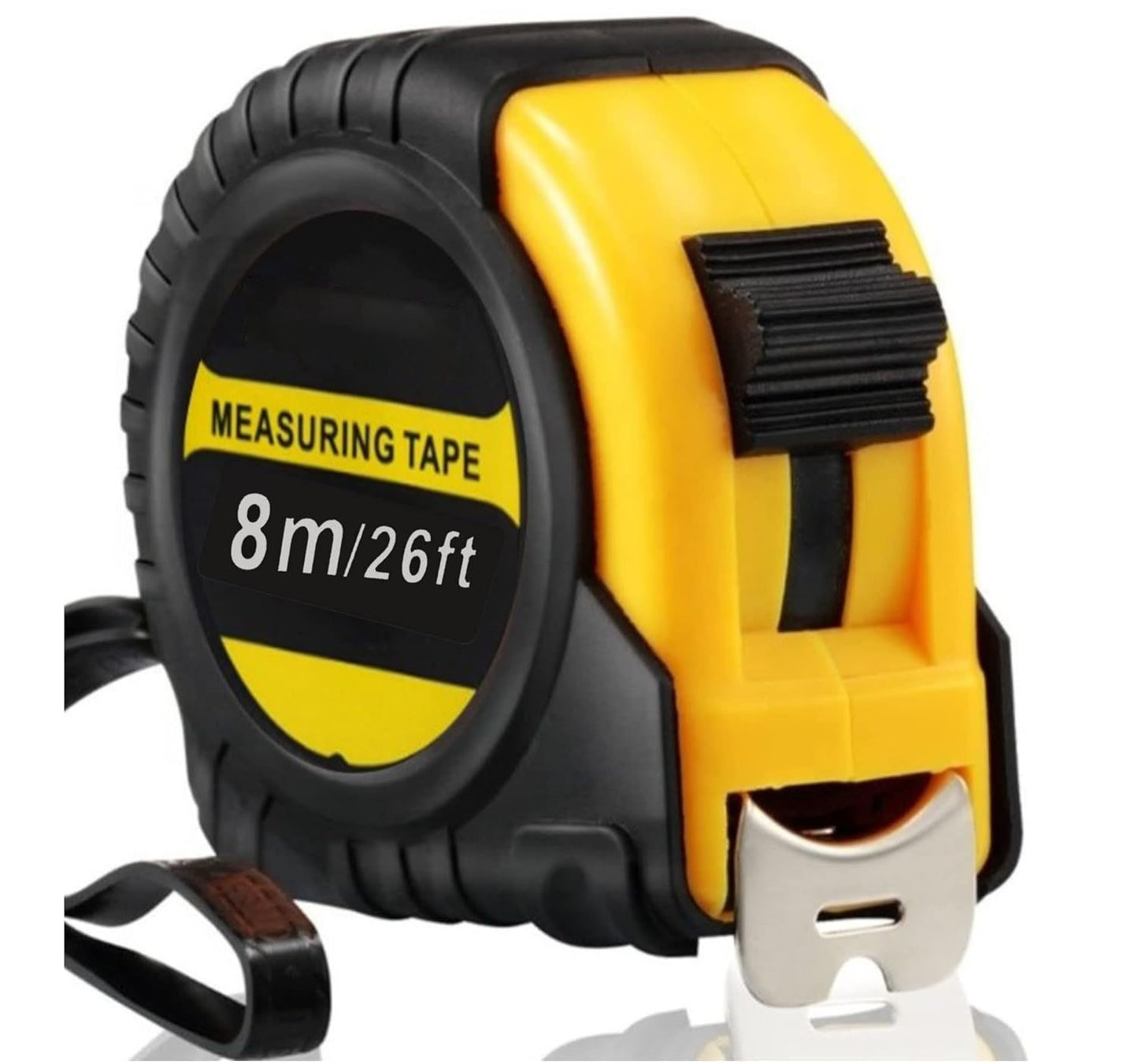 YM Internet Retractable Tape Measure 5m 16Ft, Heavy Duty Nylon Coated Measuring Tape, Imperial and Metric Measurement with Metal Belt Clip