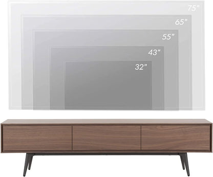 Moderner TV-Schrank,TV-Schrank, Lowboard, Fernsehtisch für Fernseher Fernsehschrank, für Wohnzimmer, modern 180 *40 *45 cm(L*B*H) , walnut