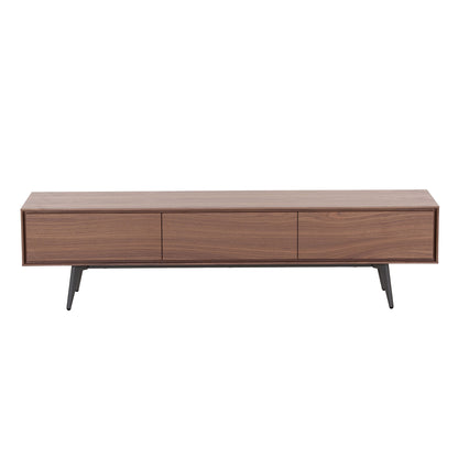 Moderner TV-Schrank,TV-Schrank, Lowboard, Fernsehtisch für Fernseher Fernsehschrank, für Wohnzimmer, modern 180 *40 *45 cm(L*B*H) , walnut