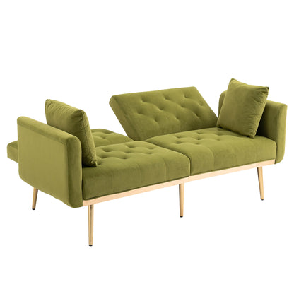 COOLMORE Velvet Sofa , Accent sofa .loveseat sofa with metal feet