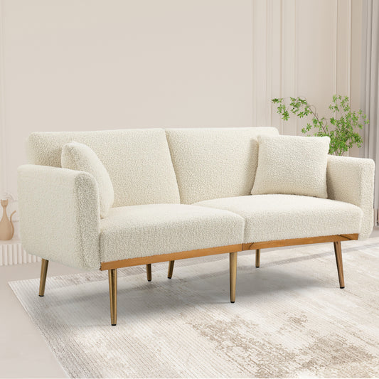 COOLMORE Velvet Sofa , Accent sofa .loveseat sofa with metal feet