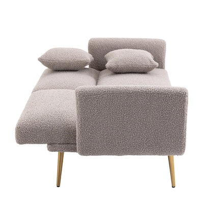 COOLMORE Velvet Sofa , Accent sofa .loveseat sofa with metal feet