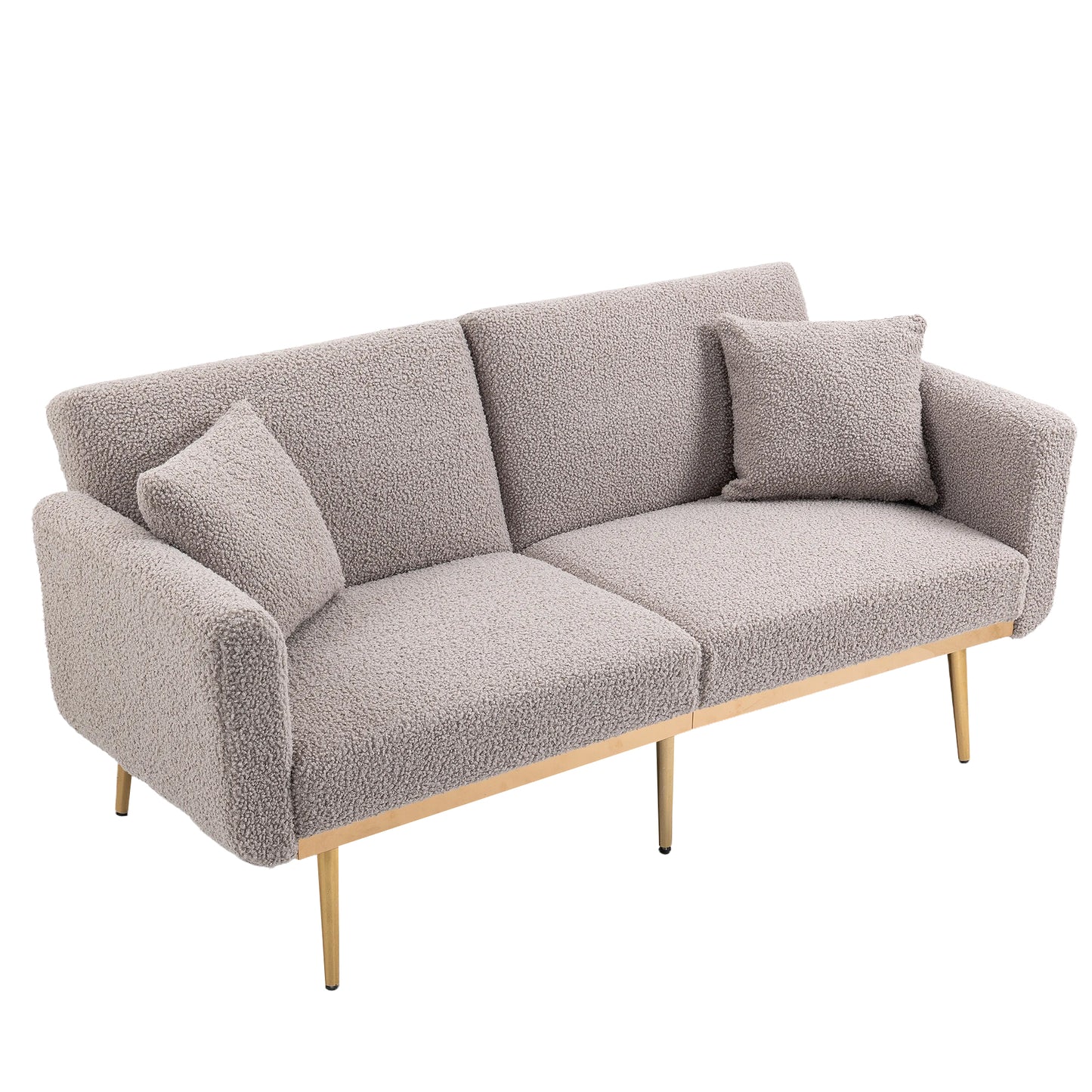 COOLMORE Velvet Sofa , Accent sofa .loveseat sofa with metal feet