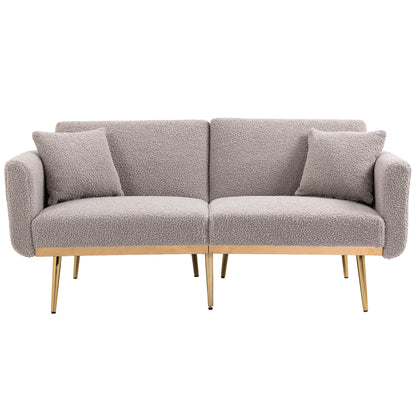 COOLMORE Velvet Sofa , Accent sofa .loveseat sofa with metal feet