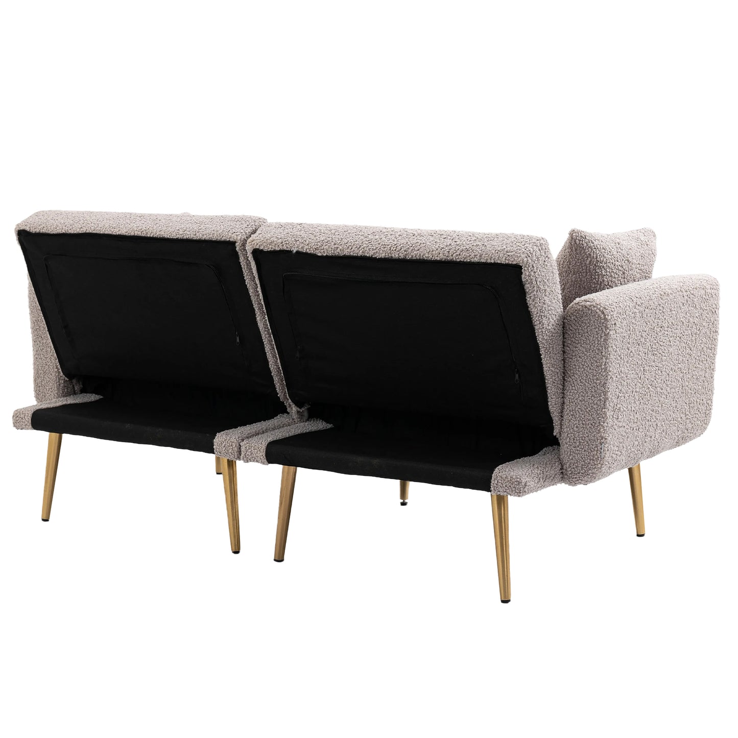 COOLMORE Velvet Sofa , Accent sofa .loveseat sofa with metal feet