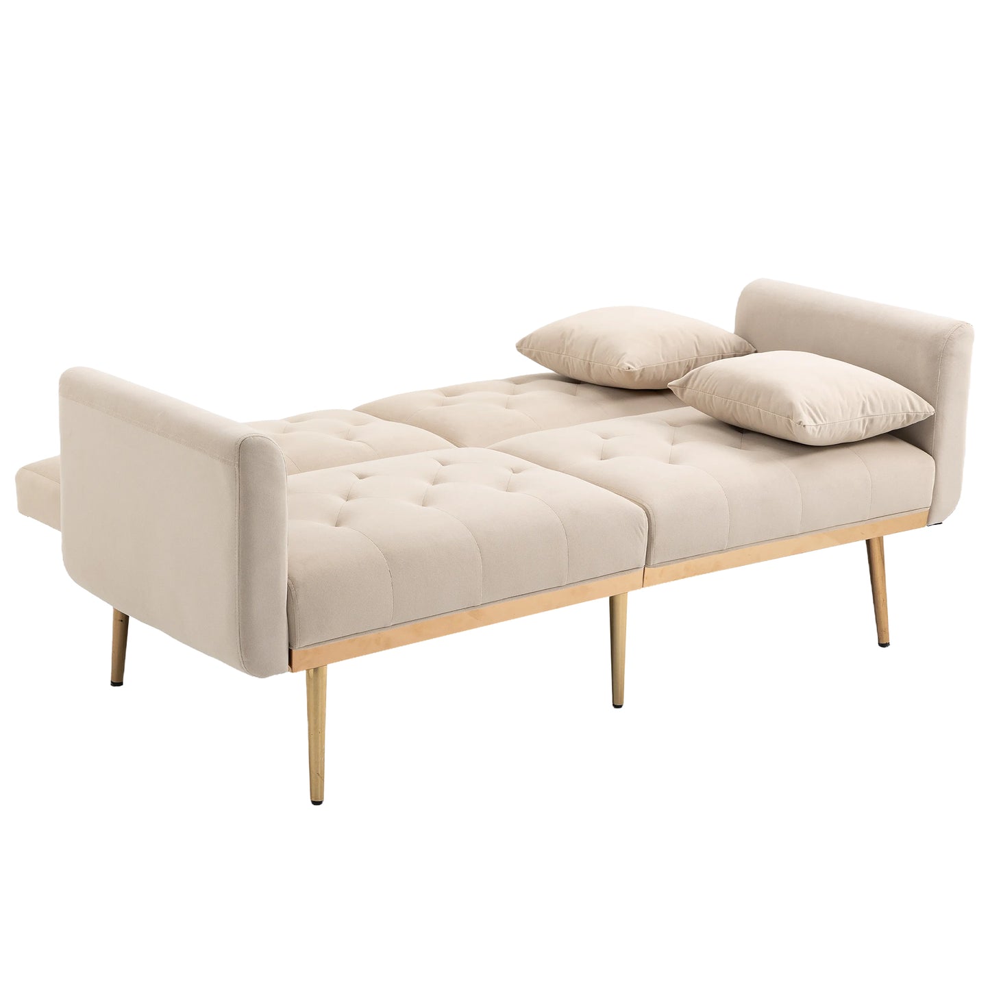 COOLMORE Velvet Sofa , Accent sofa .loveseat sofa with metal feet