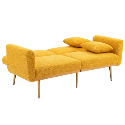 COOLMORE Velvet Sofa , Accent sofa .loveseat sofa with metal feet