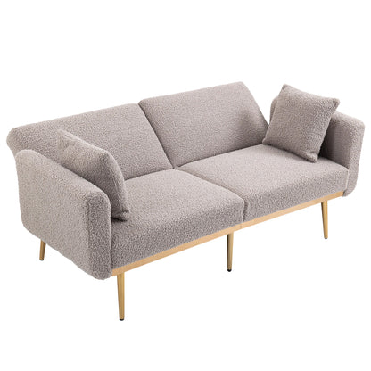 COOLMORE Velvet Sofa , Accent sofa .loveseat sofa with metal feet