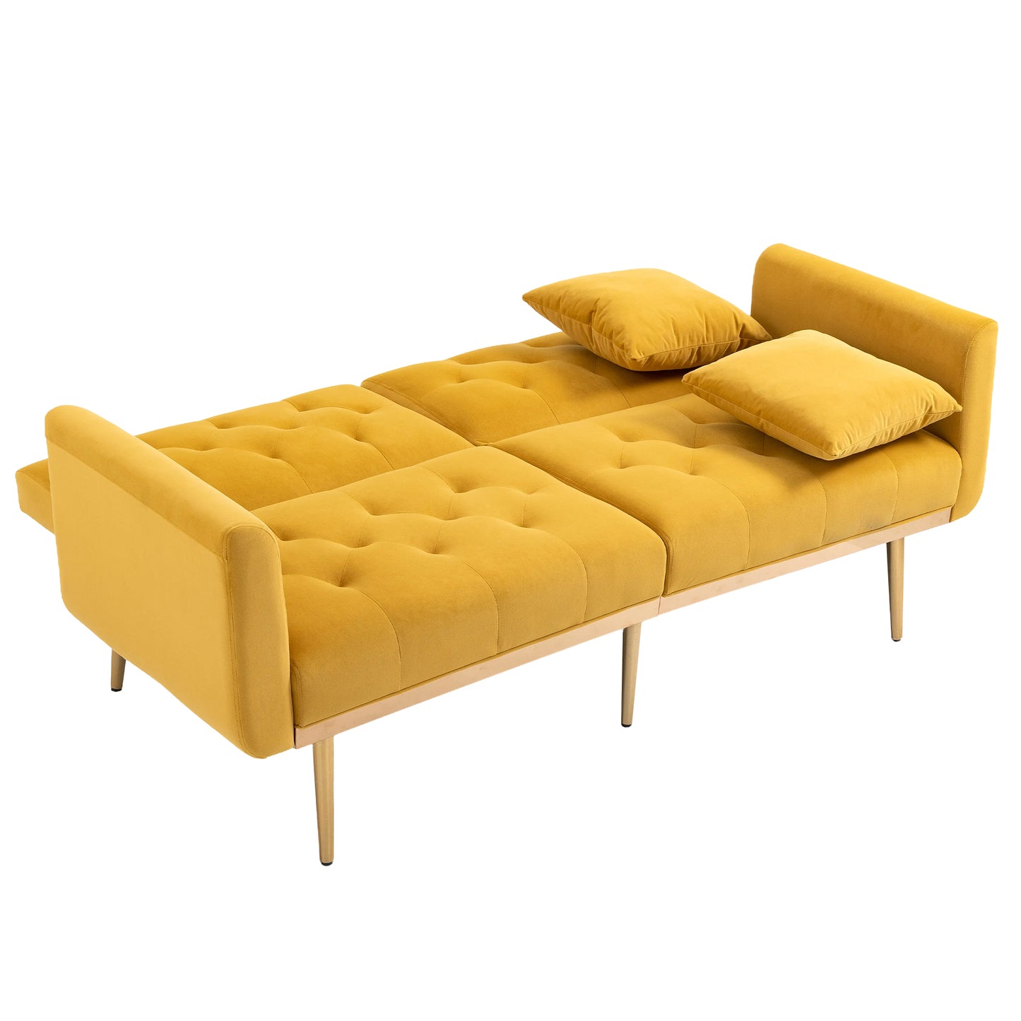 COOLMORE Velvet Sofa , Accent sofa .loveseat sofa with metal feet