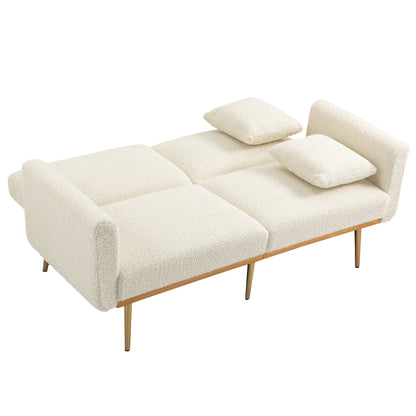 COOLMORE Velvet Sofa , Accent sofa .loveseat sofa with metal feet