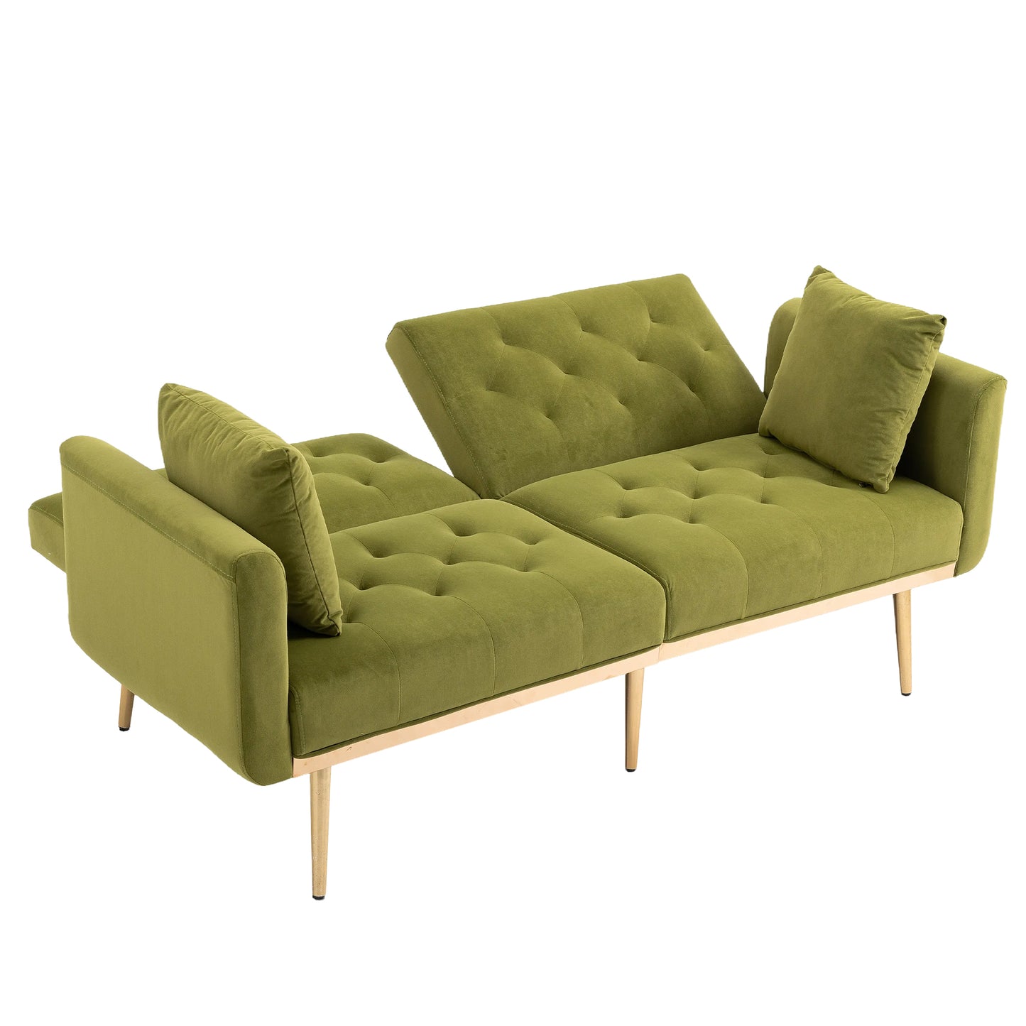 COOLMORE Velvet Sofa , Accent sofa .loveseat sofa with metal feet