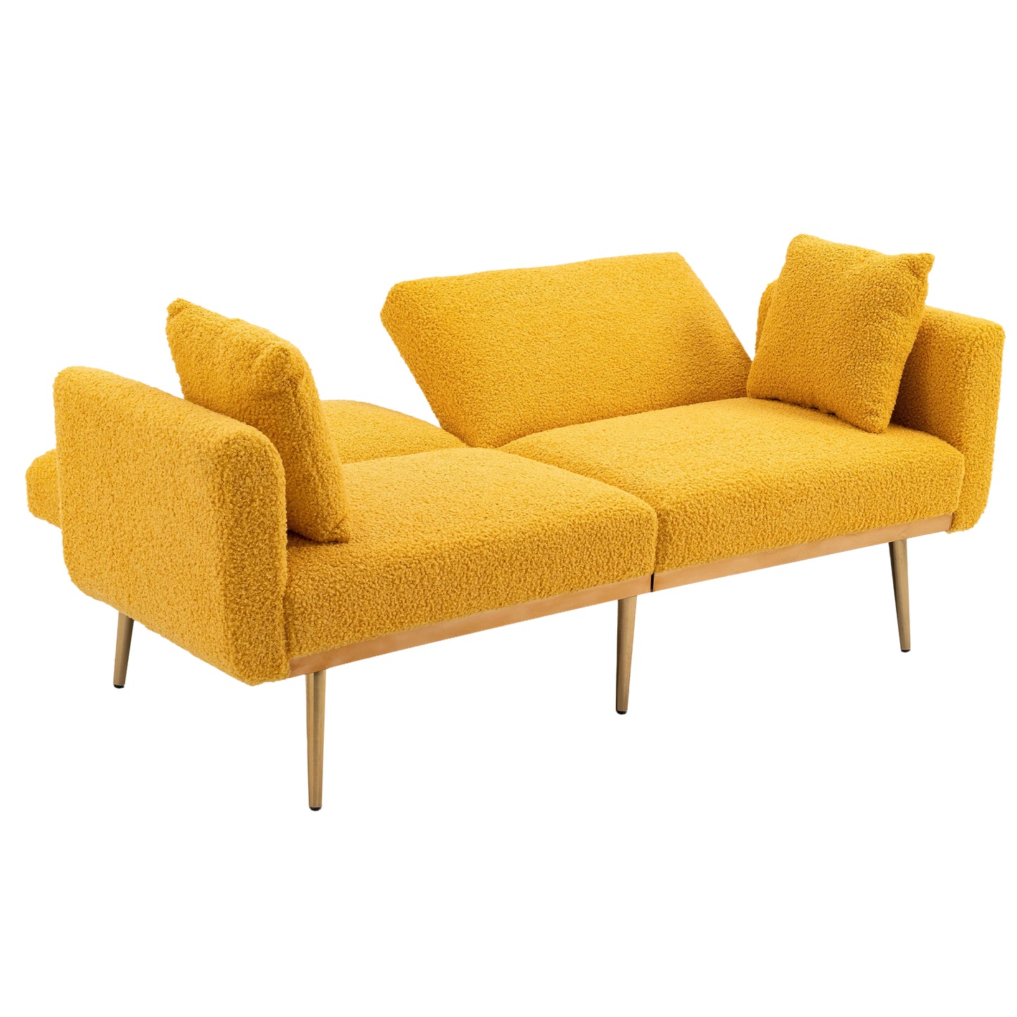 COOLMORE Velvet Sofa , Accent sofa .loveseat sofa with metal feet