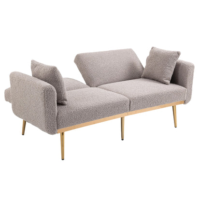 COOLMORE Velvet Sofa , Accent sofa .loveseat sofa with metal feet