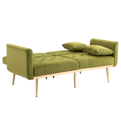 COOLMORE Velvet Sofa , Accent sofa .loveseat sofa with metal feet