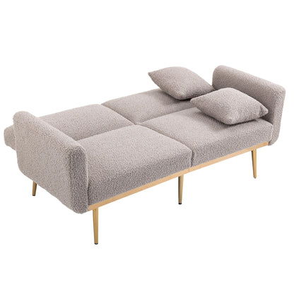 COOLMORE Velvet Sofa , Accent sofa .loveseat sofa with metal feet