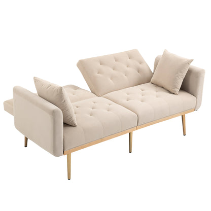 COOLMORE Velvet Sofa , Accent sofa .loveseat sofa with metal feet