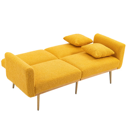 COOLMORE Velvet Sofa , Accent sofa .loveseat sofa with metal feet