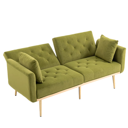 COOLMORE Velvet Sofa , Accent sofa .loveseat sofa with metal feet