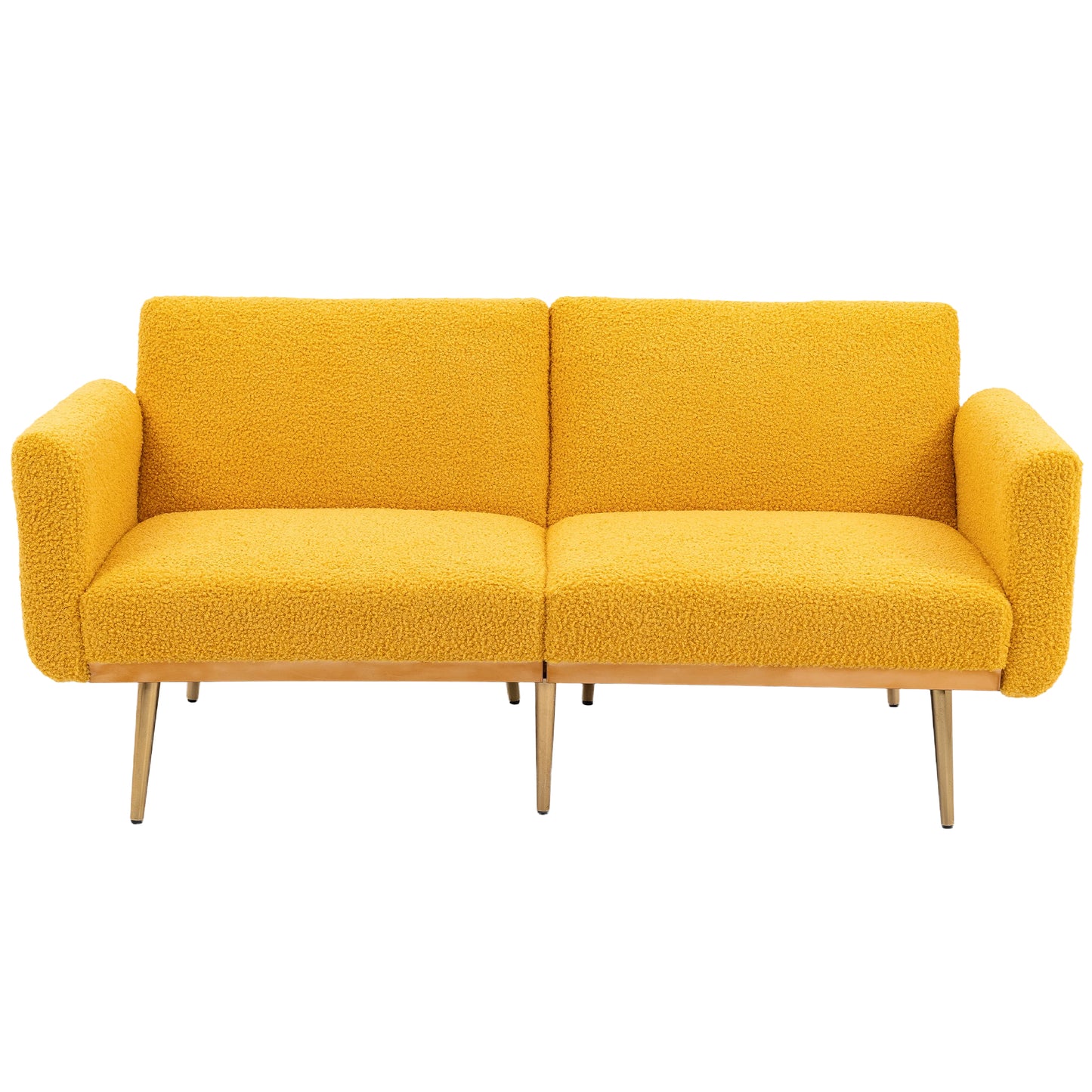 COOLMORE Velvet Sofa , Accent sofa .loveseat sofa with metal feet