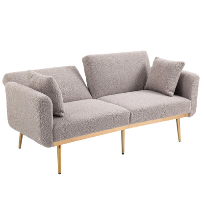 COOLMORE Velvet Sofa , Accent sofa .loveseat sofa with metal feet