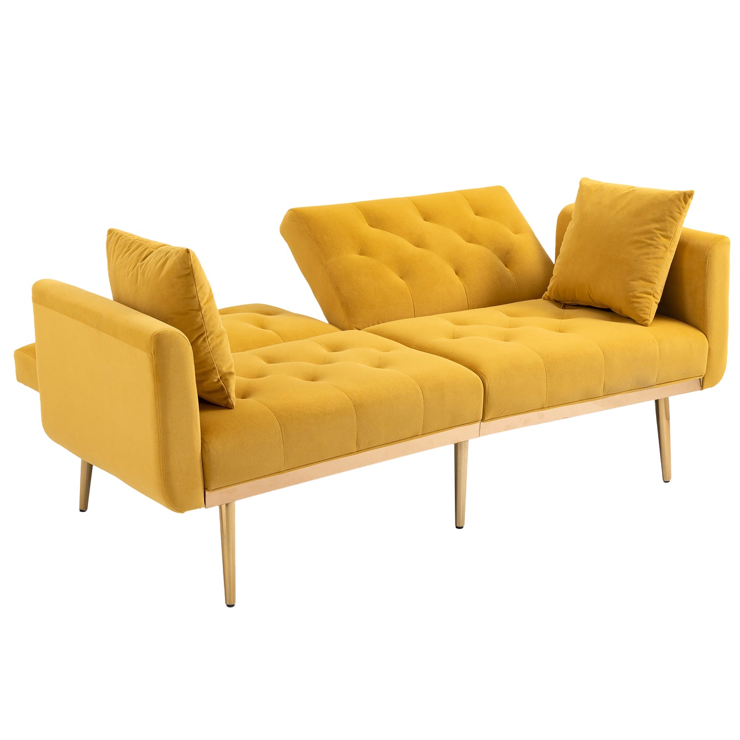 COOLMORE Velvet Sofa , Accent sofa .loveseat sofa with metal feet