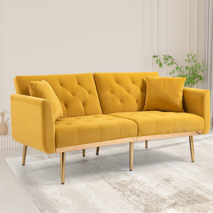 COOLMORE Velvet Sofa , Accent sofa .loveseat sofa with metal feet