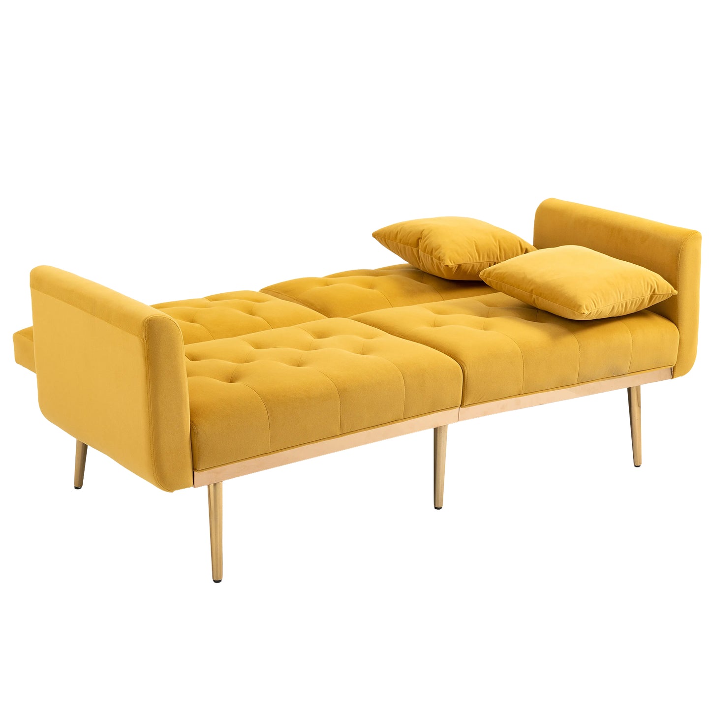 COOLMORE Velvet Sofa , Accent sofa .loveseat sofa with metal feet