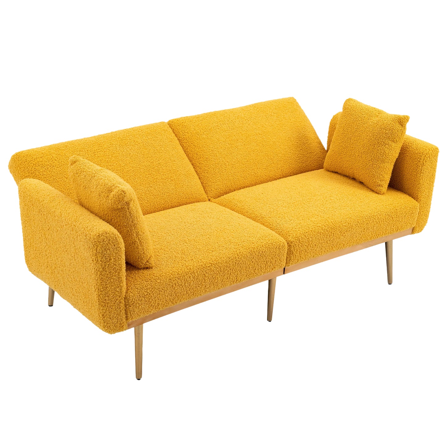 COOLMORE Velvet Sofa , Accent sofa .loveseat sofa with metal feet