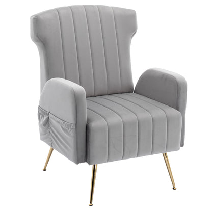 COOLMORE Accent Chair ,leisure single chair with Golden feet