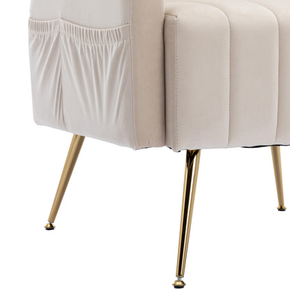 COOLMORE Accent Chair ,leisure single chair with Golden feet