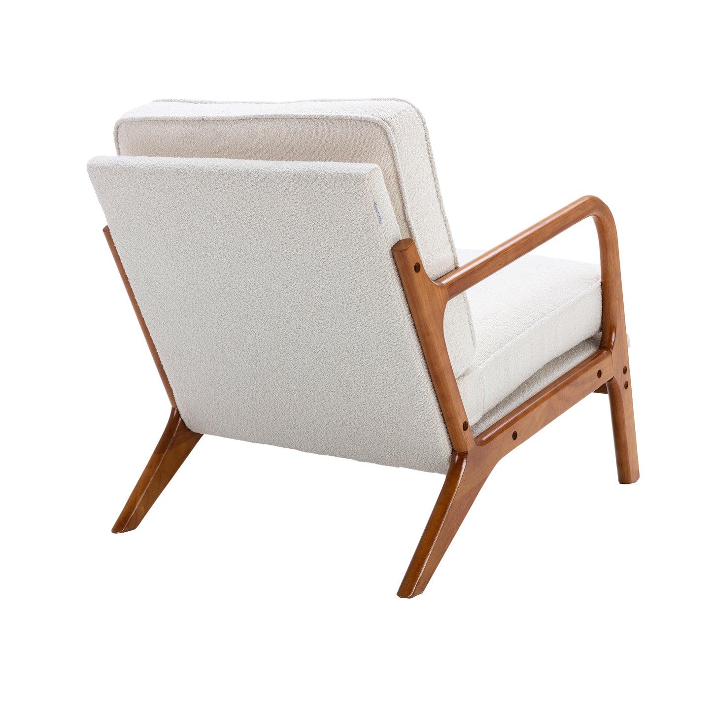 COOLMORE Wood Frame Armchair, Modern Accent Chair Lounge Chair for Living Room