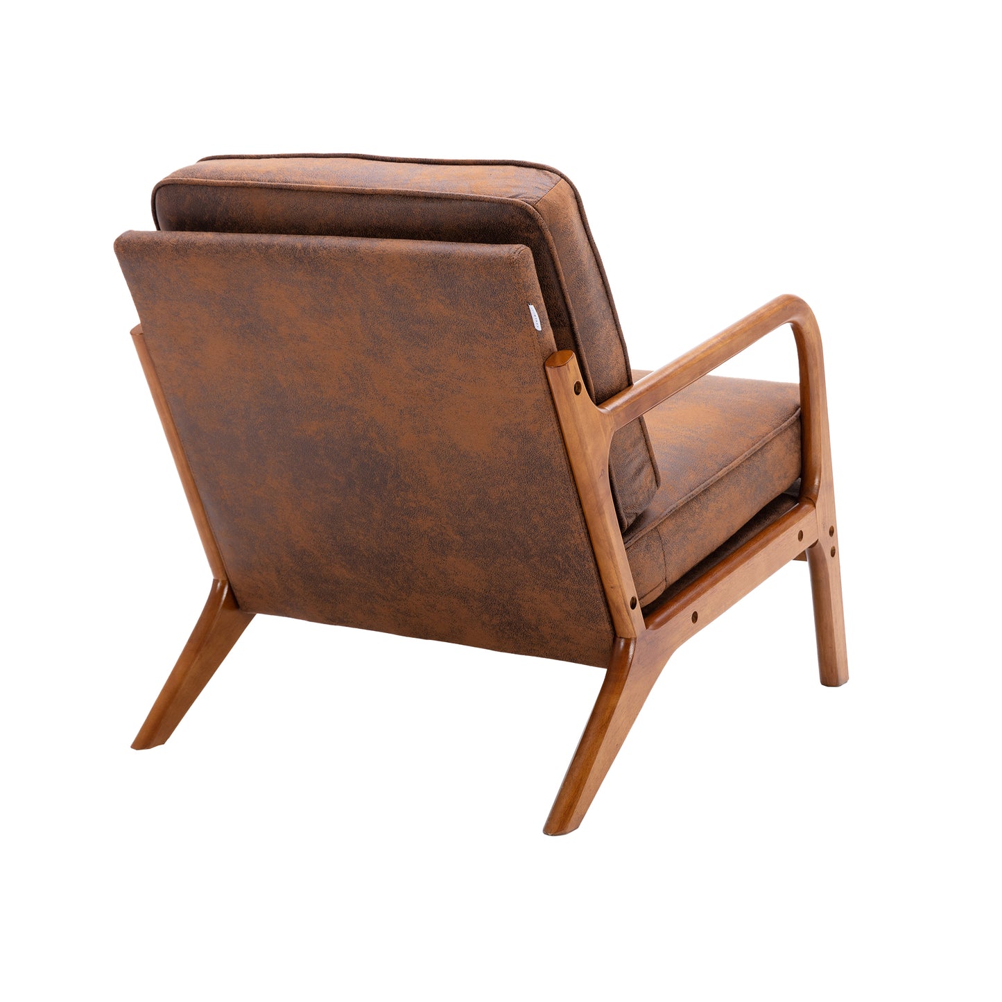 COOLMORE Wood Frame Armchair, Modern Accent Chair Lounge Chair for Living Room