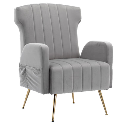 COOLMORE Accent Chair ,leisure single chair with Golden feet