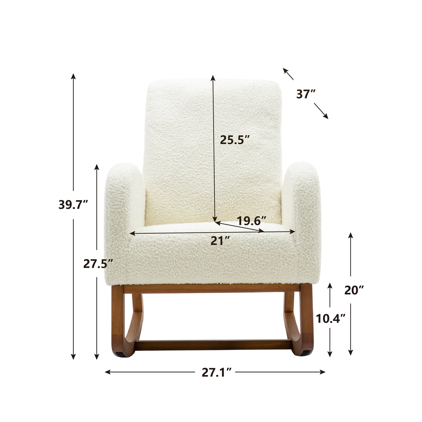 COOMORE Living room Comfortable rocking chair