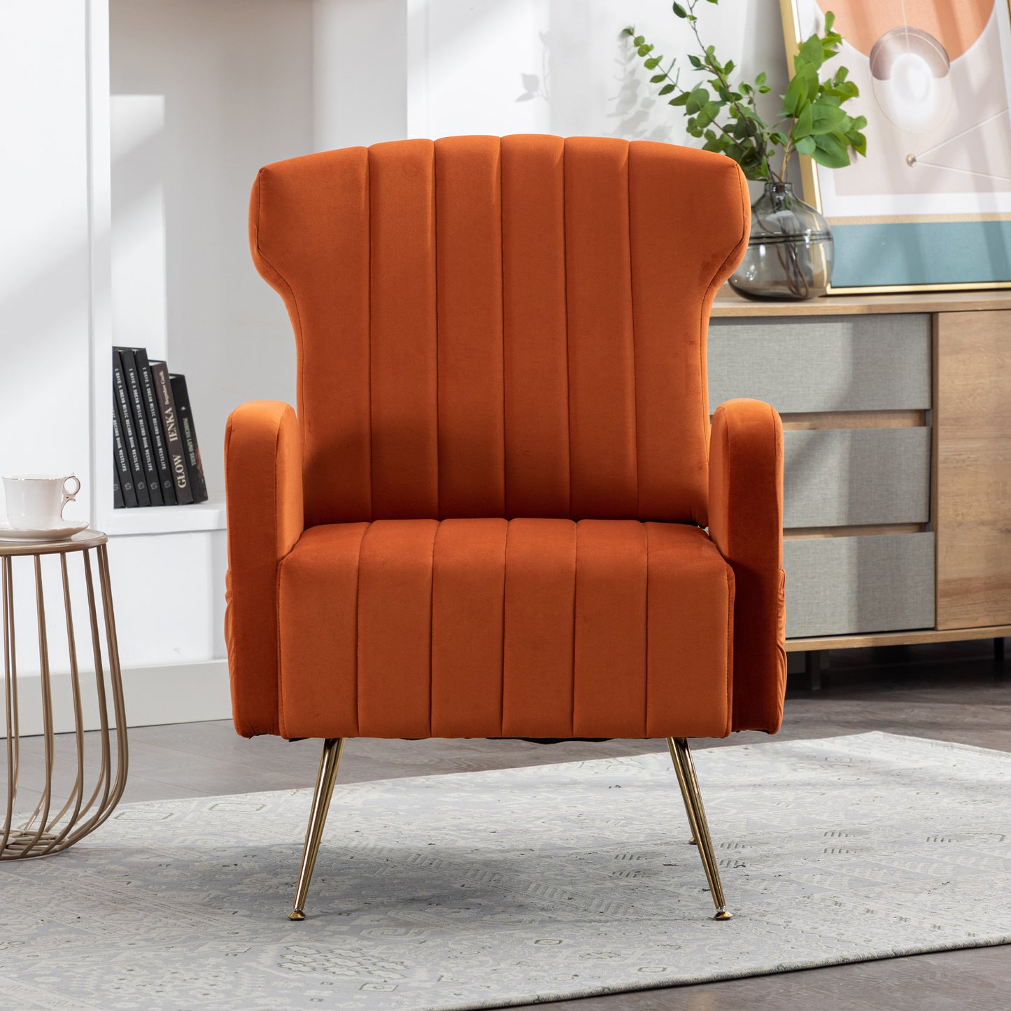 COOLMORE Accent Chair ,leisure single chair with Golden feet