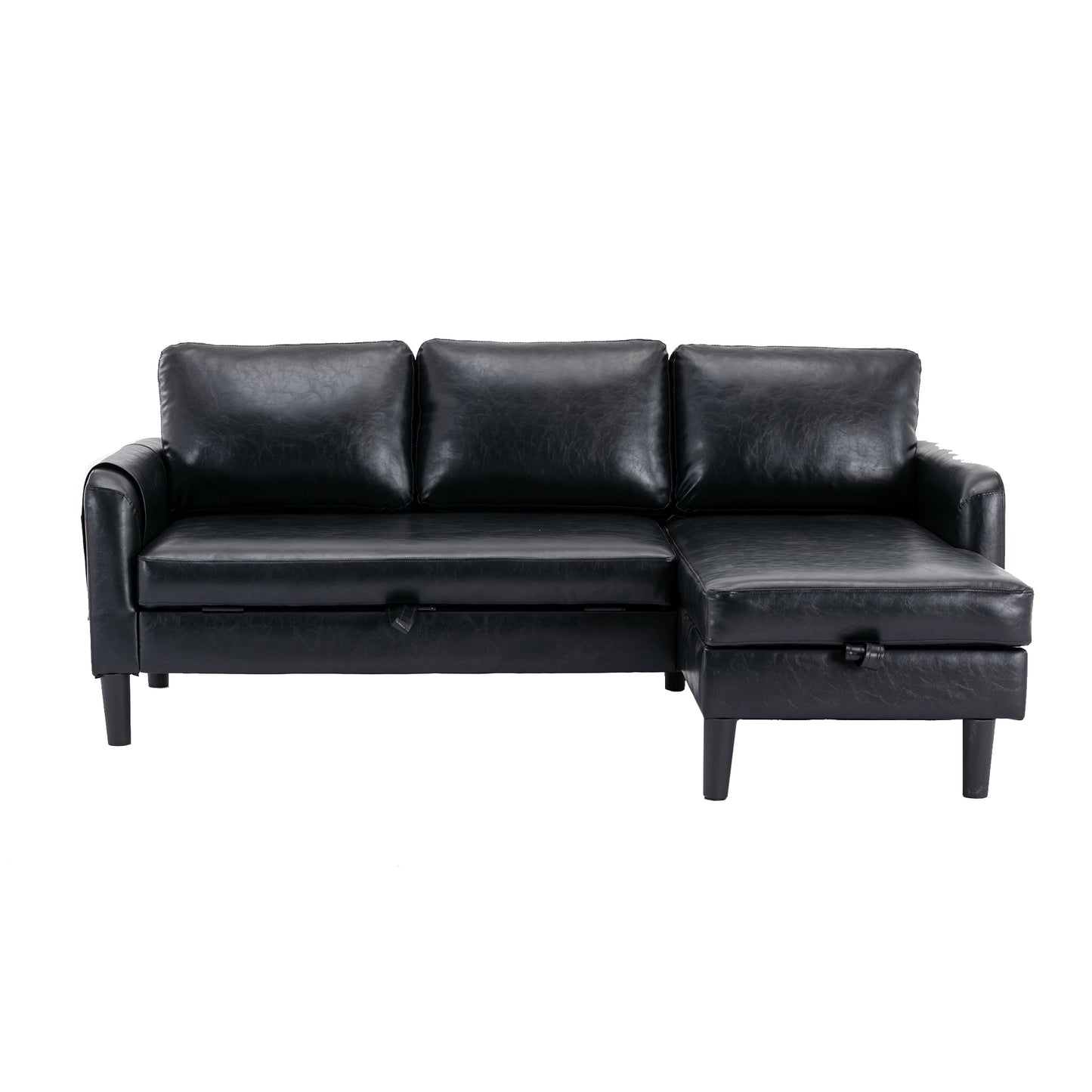 UNITED WE WIN Sectional Sofa Reversible Sectional Sleeper Sectional Sofa with Storage Chaise