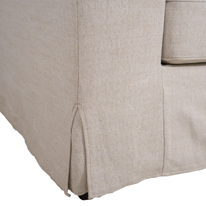 Denver Natural Linen Slipcover Sofa