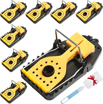 YM Internet Mouse Traps - 8 Pack Mouse Traps for Indoors and Outdoors That Kill Instantly - Highly Sensitive Mice Traps Rodent Catcher - Reusable Mouse Trap