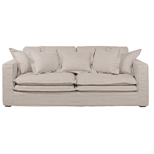 Santa Monica Linen Slipcover Sofa