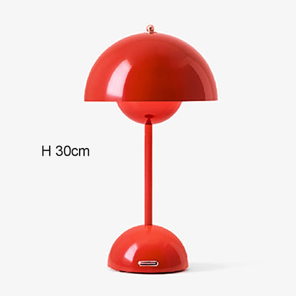 Mushroom Flower Bud Rechargeable LED Table Lamps Desk Night For Bedroom Dining Touch Night Light Simple Modern Decoration