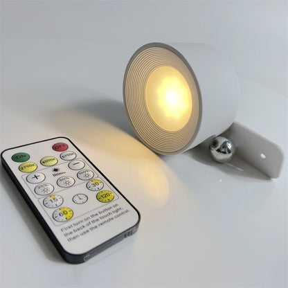 USB Rechargeable LED Wall Light Touch & Remote Control Cordless Wall Mounted Sconce Lights For Bedroom Reading Lamp