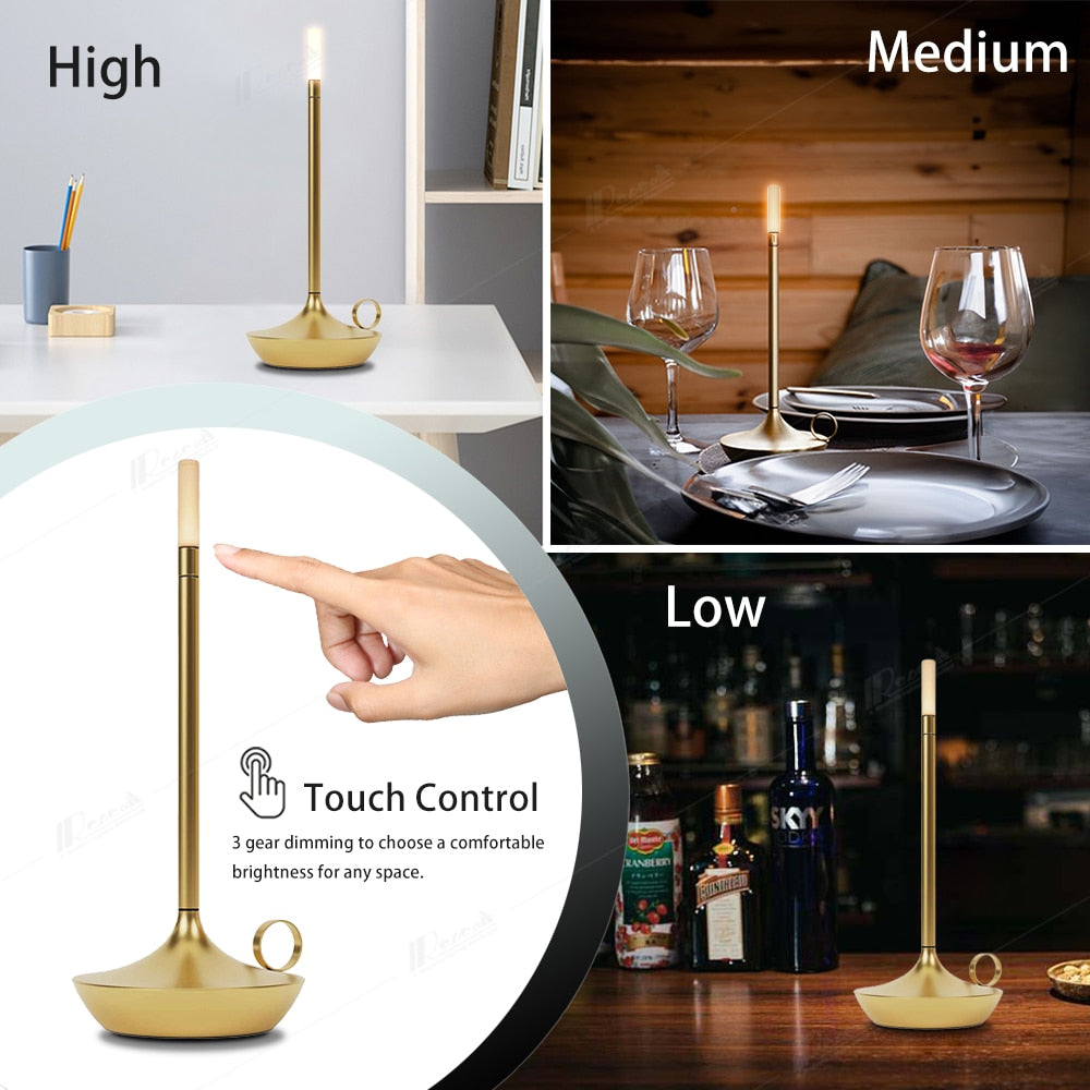 Upgrad Led Bar Table lamp USB Rechargeable Office Restaurant Study Reading Desk Light for Home Decor Bedroom Beside Night Lights