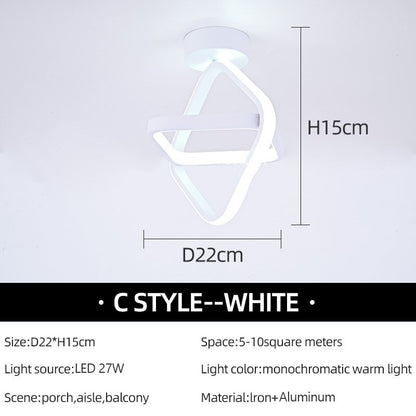 Modern LED Aisle Ceiling Lights Nodic Home Lighting Led Surface Mounted for Bedroom Living Room Corridor Light Balcony Lights