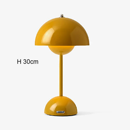 Mushroom Flower Bud Rechargeable LED Table Lamps Desk Night For Bedroom Dining Touch Night Light Simple Modern Decoration