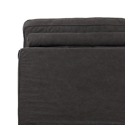 Santa Monica Vintage Charcoal Slipcover 4pc Sectional