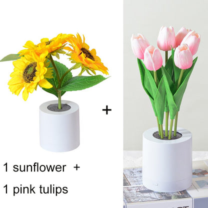 DIY Custom Made for VIP Sunflower Tulip Table Lamp